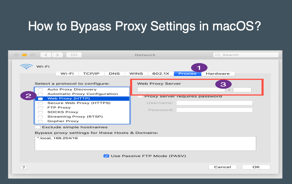 mac configure proxy for a specific app